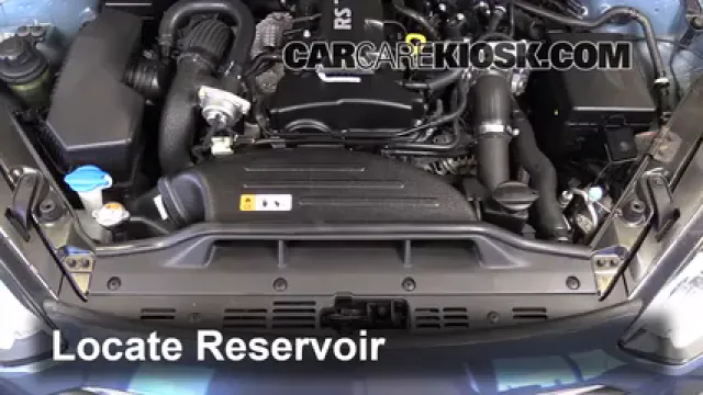 2013 Hyundai Genesis Coupe 2.0T Premium 2.0L 4 Cyl. Turbo Líquido limpiaparabrisas Agregar líquido